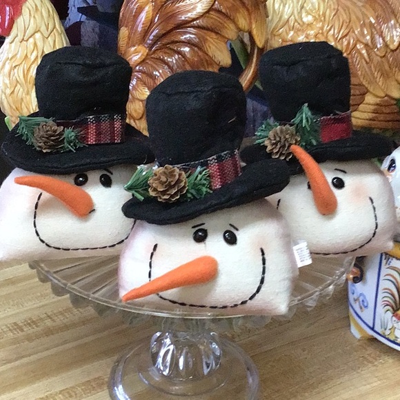 Snowmen Heads Mimi set 3 - Picture 1 of 2